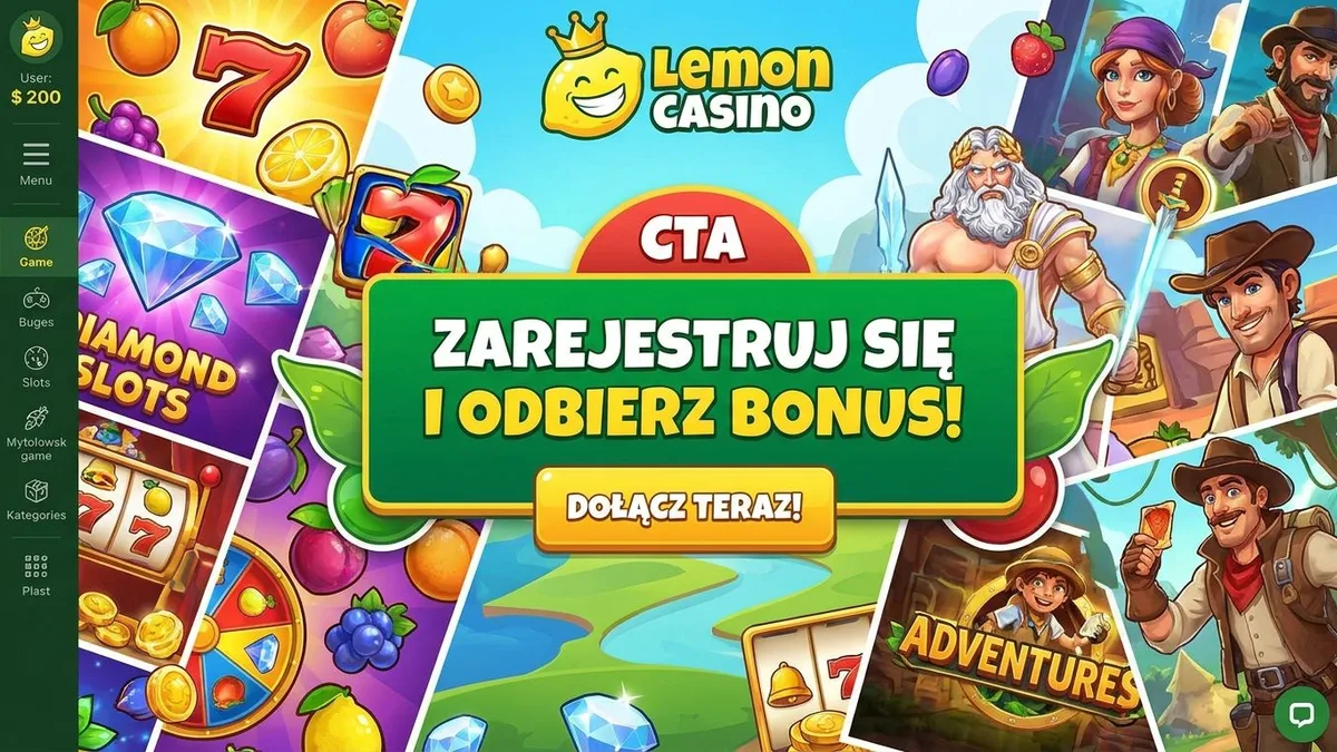 Rejestracja z bonusem w Lemon Casino